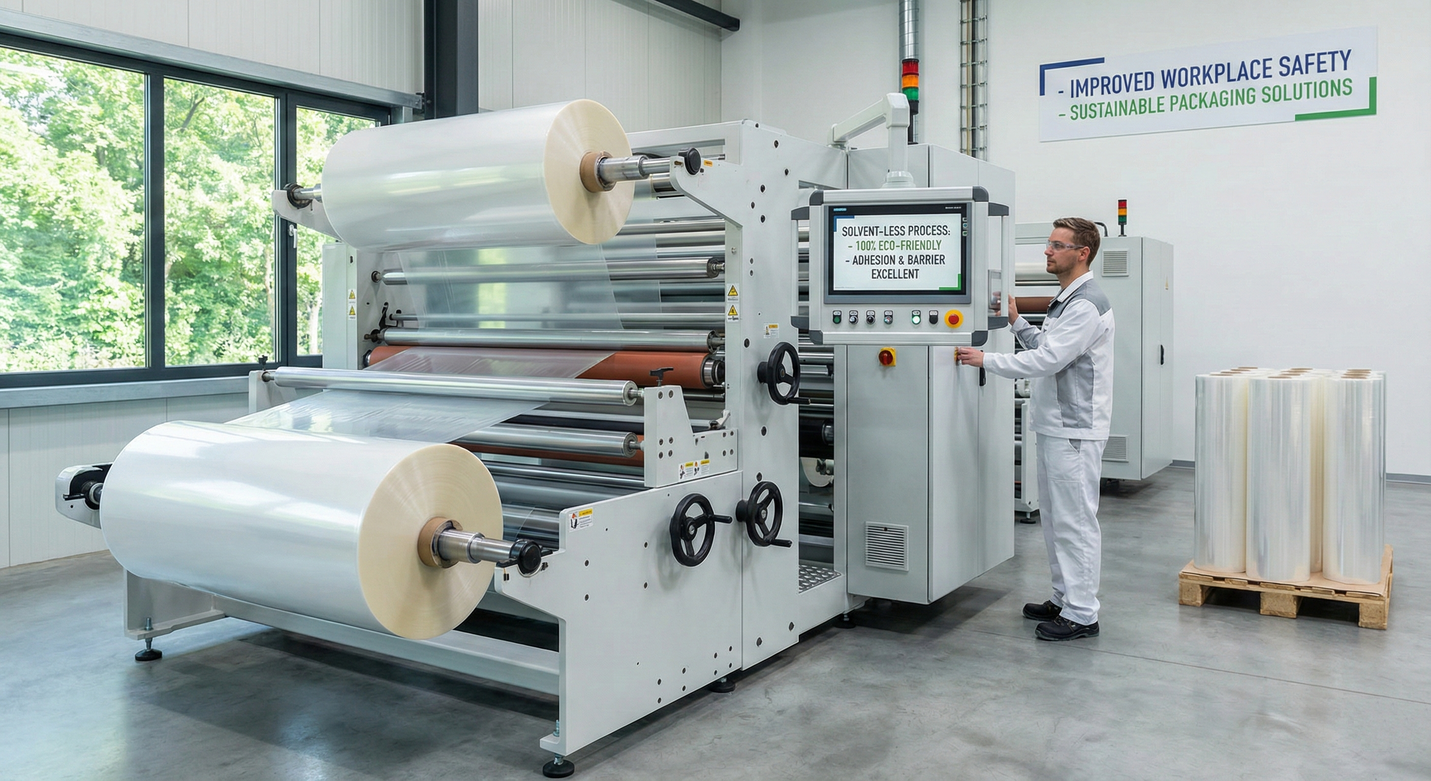 Solvent-less Lamination